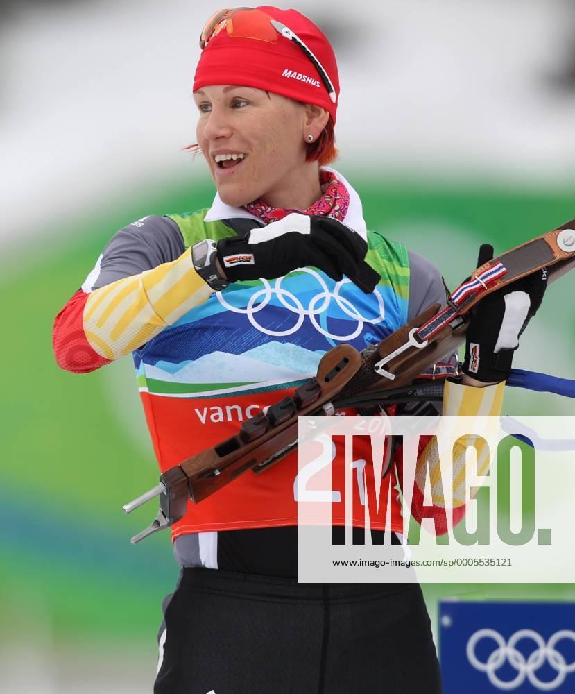 Olympische Winterspiele Vancouver 2010, 12.-28.02.2010, Whistler Olympic Park Biathlon 4x6KM Staffel Frauen, Kati Wilhelm (GER),