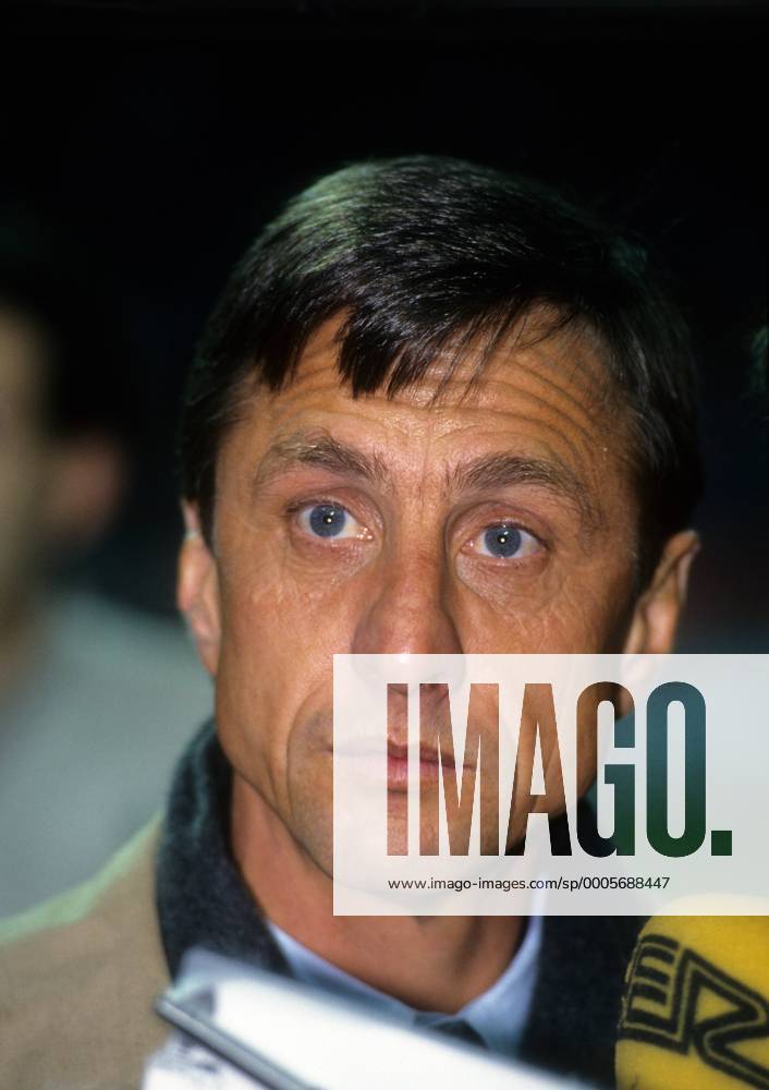 Trainer Johan Cruyff (FC Barcelona) Fußball EC 1 Herren Finale Europapokal der Landesmeister 1991 1992, FC Barcelona Porträt London