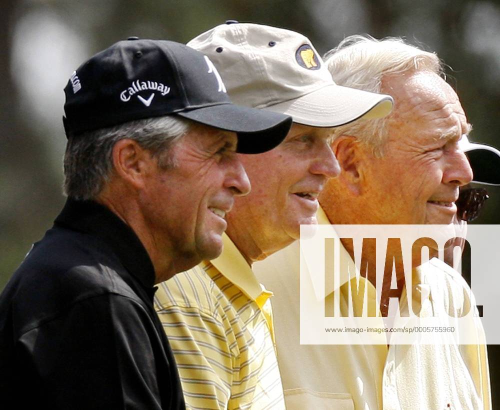 L To R: Gary Player (RSA), Jack Nicklaus, and Arnold Palmer (USA) prepare to compete in the Par Three Contest for the Masters at Augusta National Golf Club in Augusta, Georgia, on Wednesday, April 7, 2010. xCurtisxComptonx ActionPlus11028856 o0 himself