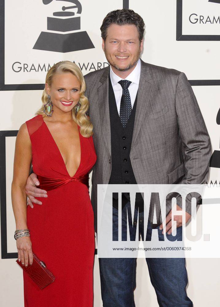 Miranda Lambert & husband Blake Shelton 56TH ANNUAL GRAMMY AWARDS Los Angeles Patrick Rideaux PicturePerfect