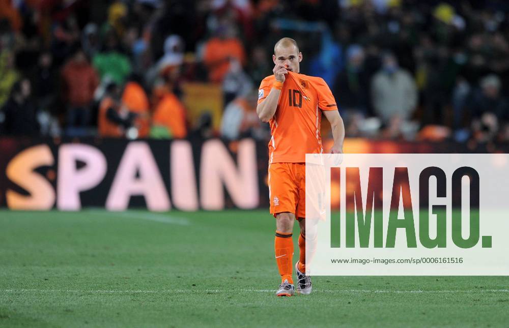 FUSSBALL WM 2010 FINALE 11.07.2010 Holland - Spanien Enttaeuschung Wesley SNEIJDER (Holland) -