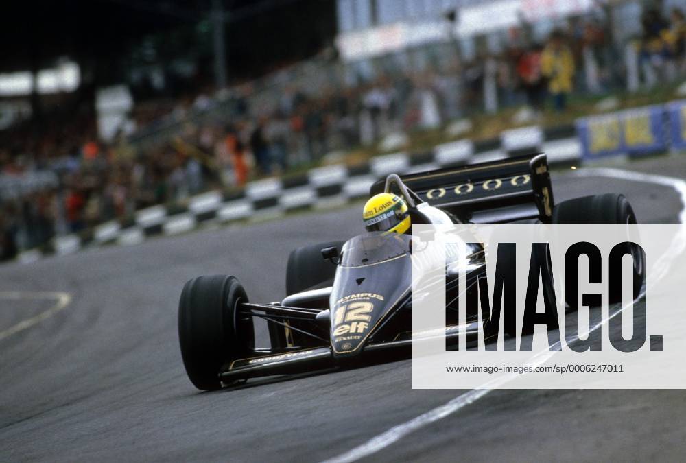 Ayrton Senna (Brasilien Lotus Renault) o0 Freisteller Aktion
