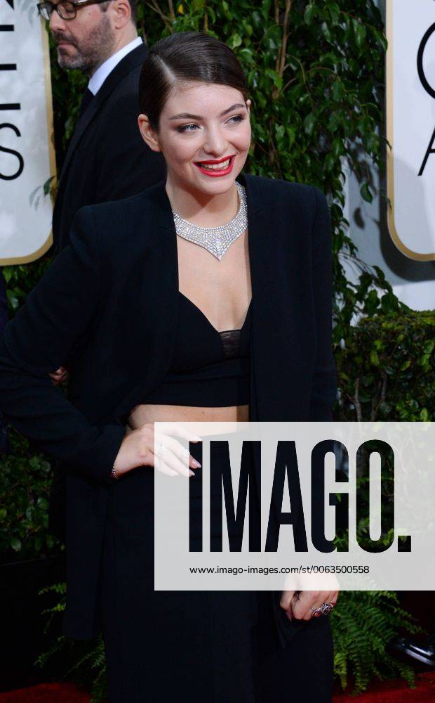 Singer Lorde attends the 72nd annual Golden Globe Awards at the Beverly Hilton Hotel in Beverly Hills, California on January 11, 2015. LAP201501111057 JIMxRUYMEN