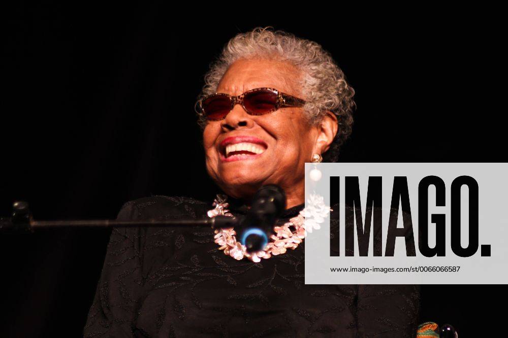 IMAGO ICONS: Maya Angelou May 28, 2014 - Winston-Salem, North Carolina, U.S. - FILE - MAYA ANGELOU, renowned as a poet, novelist and actress, died this morning at age 86 at her North Carolina home. One of America s leading literary voices, Angelou was best-known for her 1969 memoir I Know Why the Caged Bird Sings. It was the first of seven volumes of autobiography that traced her life from a childhood of abuse and oppression in the Deep South in the 1930s. PICTURED: Feb 22, 2013 - Newark, Delaware, U.S. - American author and poet, Dr. MAYA ANGELOU addresses the audience at the Bob Carpenter Center. - ZUMAs12