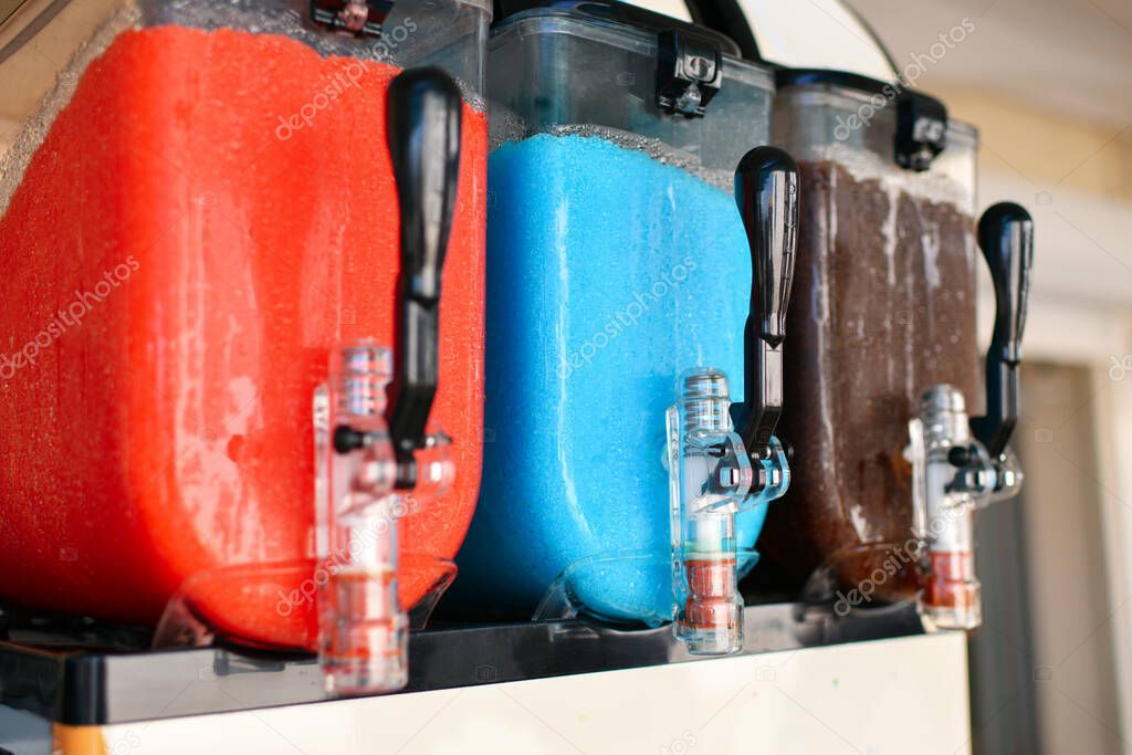 Ice granite containers Summer drink Juice machine