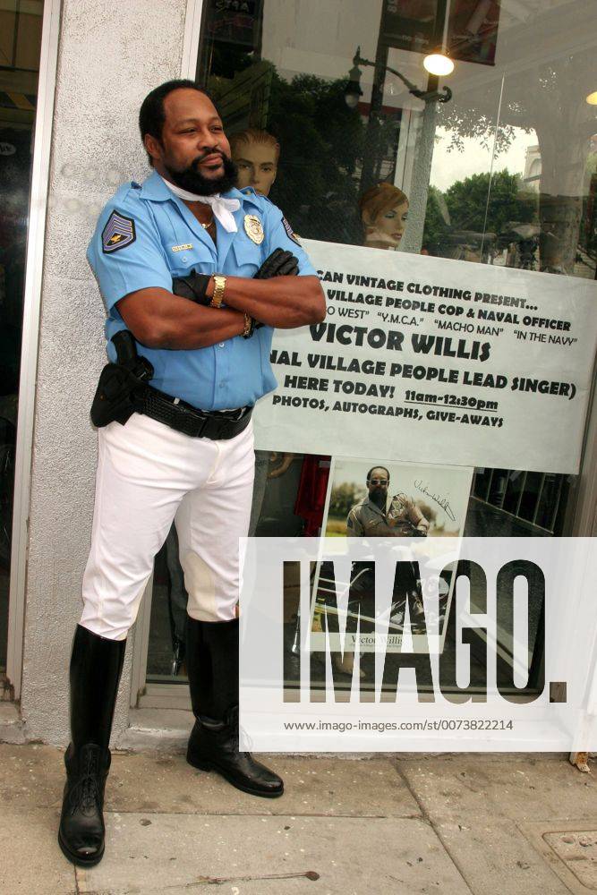 Sept. 12, 2008 - Hollywood, California, U.S. - I13681CHW.AUTOGRAPH SESSION WITH VICTOR WILLIS FORMER VILLAGE COP AND LEAD SINGER .AMERICAN VINTAGE CLOTHING, HOLLYWOOD, CA .09 12 08.VICTOR WILLIS - ZUMAw87_