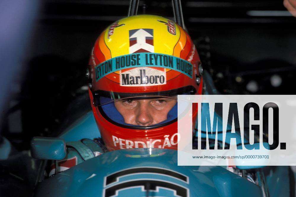 Mauricio Gugelmin (Brasilien March-Judd) im Cockpit seines Boliden Motorsport Grand Prix Herren Großer Preis von San Marino 1988, Formel 1 Weltmeisterschaft, F1, F, GP, WM, Vdia Einzelbild Imola