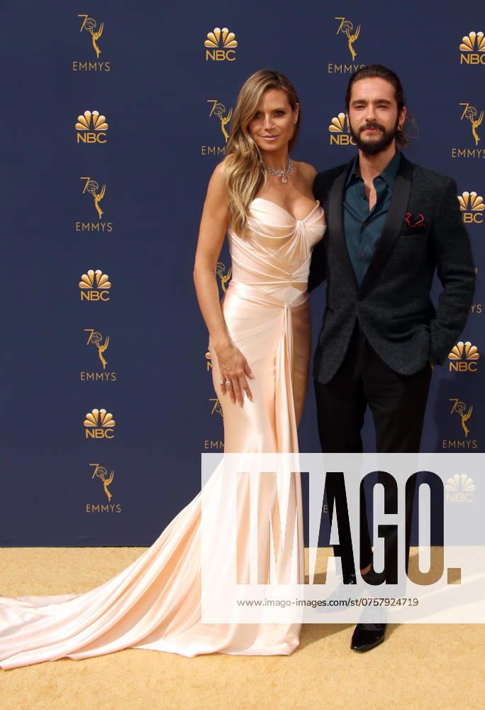 70th Primetime Emmy Awards - Arrivals 17 September 2018 - Los Angles, California - Heidi Klum and Tom Kaulitz. 70th Primetime Emmy Awards held at Microsoft Theater L.A. LIVE. Photo Credit: Faye Sadou AdMedia Los Angeles California United States