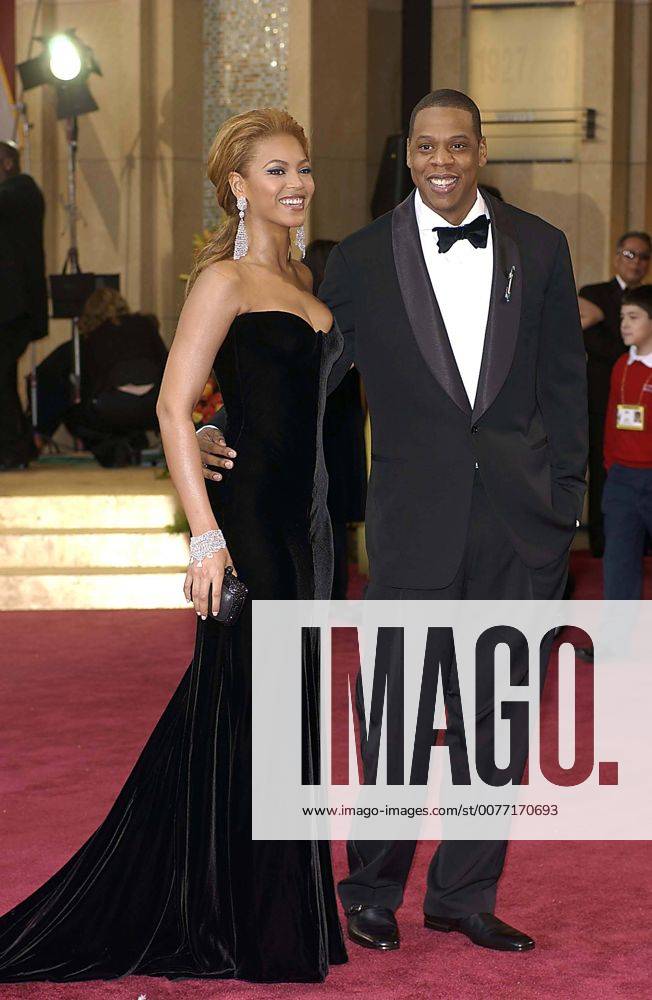 Feb. 27, 2005 - Hollywood, CALIFORNIA, USA - K41925VG.77TH ANNUAL ACADEMY AWARDS (RED CARPET ARRIVALS) AT THE KODAK THEATRE, CA 02-27-2005.BEYONCE KNOWLES AND JAY Z. - ZUMAg49_ 20050227_gaf_g49_1086