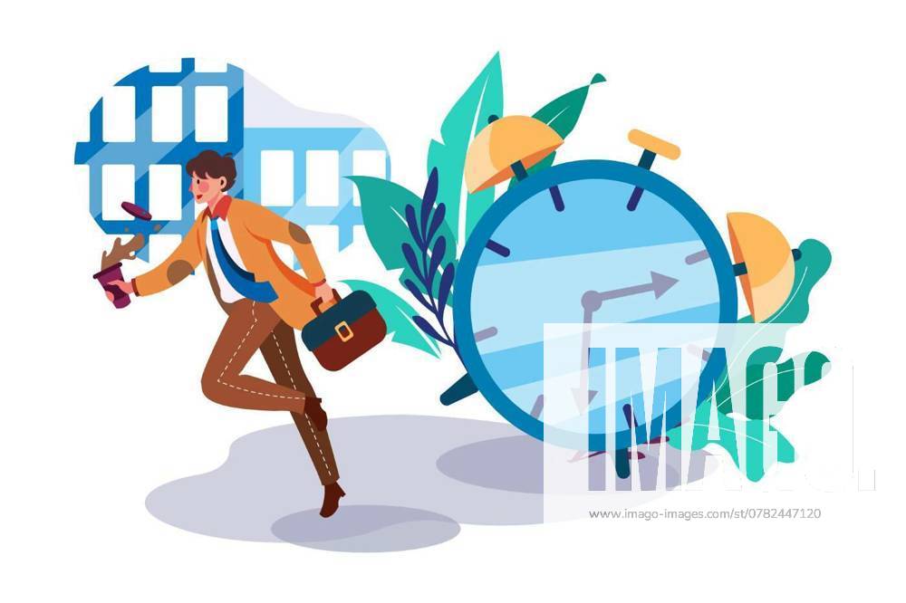Businessman going for office, Corporate Culture Illustration concept. Flat illustration isolated on white background, Corporate Culture Illustration concept. Flat illustration isolated on white background, 28.09.2024,