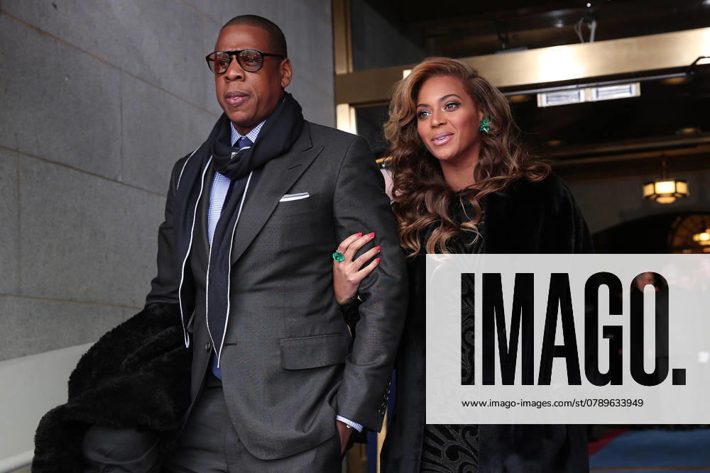 Inauguration for President Barack Obama s second term Recording artists Jay-Z and Beyonce arrive at the presidential inauguration on the West Front of the U.S. Capitol January 21, 2013 in Washington, DC. Barack Obama was re-elected for a second term as President of the United States. (Win McNamee Getty Images MCT) WASHINGTON DC USA