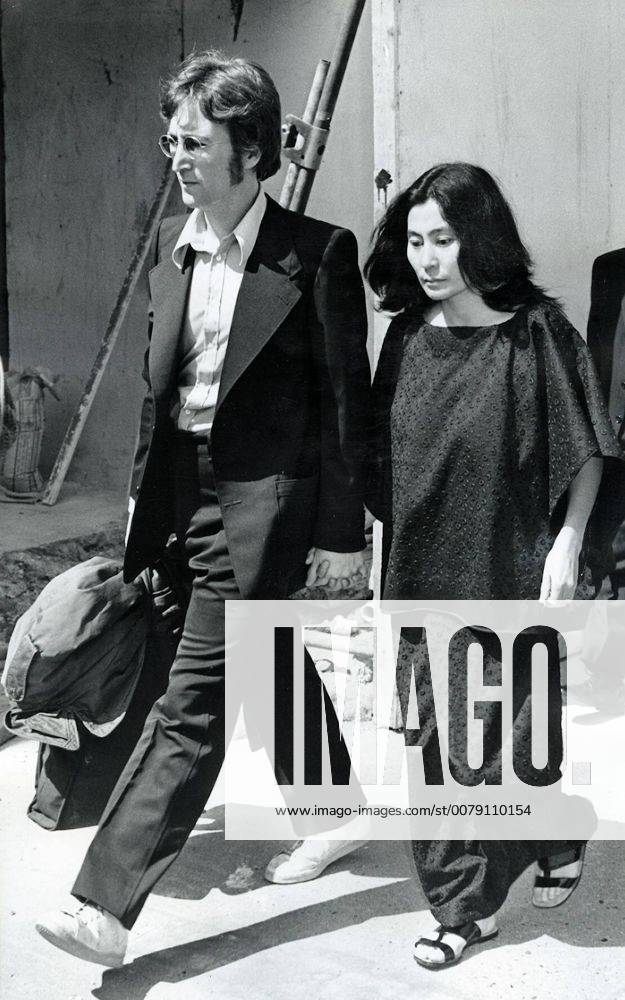 Beatle John Lennon and Yoko Ono, May 1971.