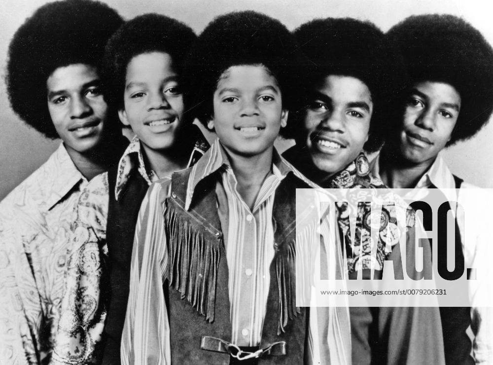 The Jackson Five (Michael Jackson, Jermaine Jackson, Marlon Jackson, Tito Jackson) circa 1976 Hollywood CA USA