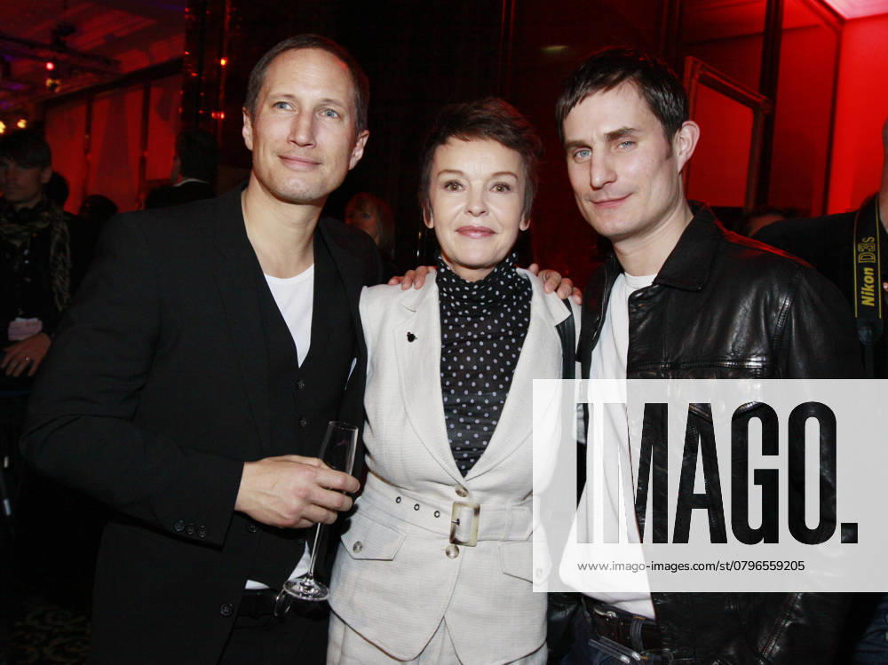 Benno Fuehrmann, Katrin Sass, Clemens Schick at the Party to Media Board Reception at Hotel Ritz Carlton in Berlin Berlin Germany, Germany