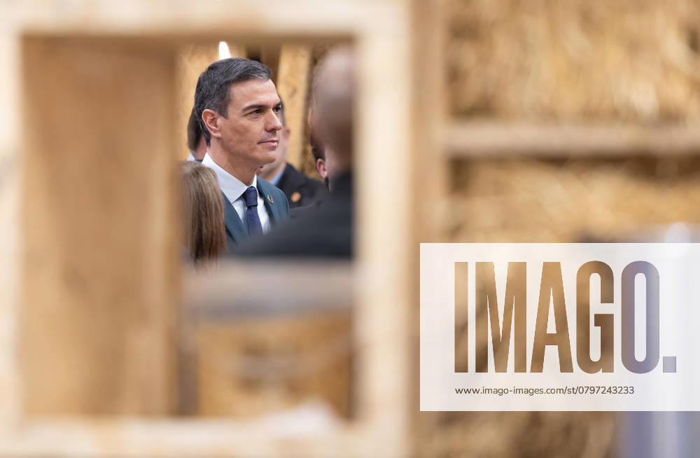 Sánchez visits the 45th edition of Fitur The President of the Government, Pedro Sánchez, at the Paradores stand, during his visit to the 45th edition of the International Tourism Fair Fitur, in Ifema Madrid, January 24, 2025, in Madrid Spain After a visit to the various stands of Ifema, the President of the Executive, participates in the event Historical and cultural heritage as an engine of tourism diversification at the Turespana stand 24 JANUARY 2025 PEDOR SANCHEZ TURESPAÑA Madrid Madrid Madrid Spain