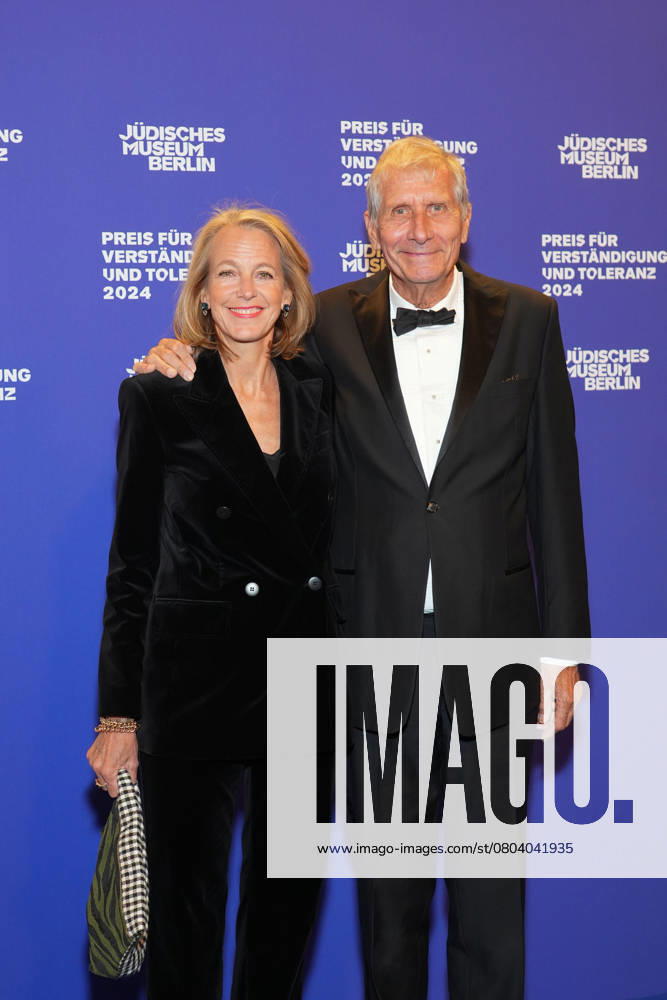 Julia Jaekel, Ulrich Wickert at the award Ceremony of Price for Understanding and Tolerance on 16 November 2024 at Jewish Museum in Berlin Berlin Germany