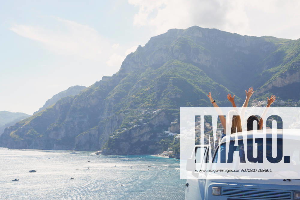 Car, back view and women at ocean for freedom, vacation and summer travel in Italy. Road trip, van and people at beach for celebration, holiday and friends outdoor at sea coast, journey and tourism, model released, , 53652340.jpg, car, back, view, women, people, beach, friends, summer, outdoor, travel, free, sea, holiday, vacation, freedom, van, trip, ocean, celebration, road trip, tourism, journey, coast, back view, woman, female, natural, adult, standing, water, outside, nature, person, casual, relaxing, together, caucasian, friendship, living, social, excited, vintage, carefree, relaxed, break, getaway, celebrating, happiness, joy, tourist RECORD DATE NOT STATED