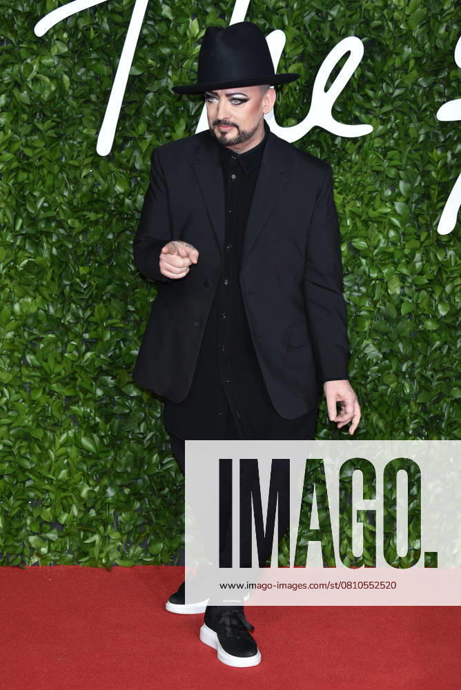 The British Fashion Awards 2019 Boy George The British Fashion Awards 2019 arrivals at The Royal Albert Hall, London, England on December 02, 2019. CAP PL Phil Loftus