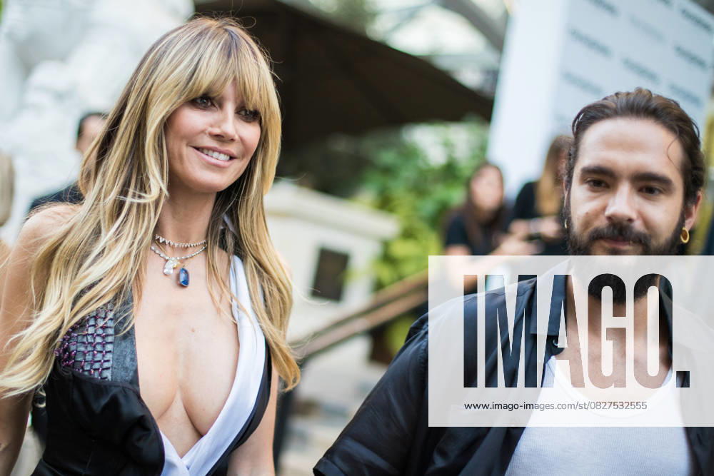 Heidi Klum and her fiancé Tom Kaulitz leaving the C Roitfeld parfum 7 lovers launching at the Peninsula Hotel in Paris on July 2, 2019 Heidi Klum and her fiancé Tom Kaulitz leaving the C Roitfeld parfum 7 lovers launching at the Peninsula Hotel in Paris, France, on July 01, 2019 Paris France