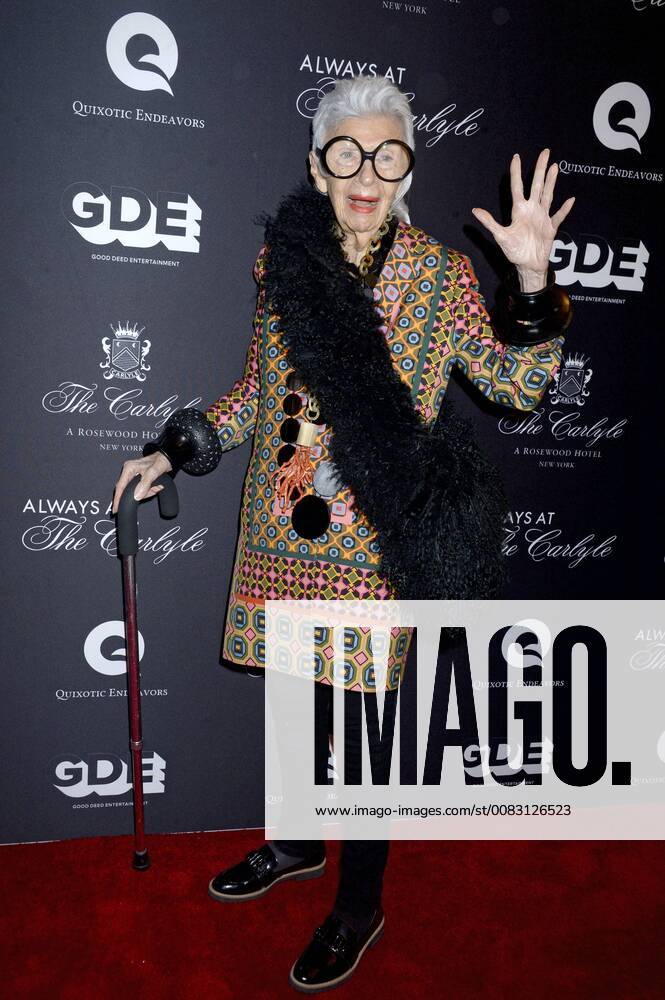 Iris Apfel at the premiere of the documentary Always at the Carlyle at the Paris Theater New York 08 05 2018 Foto:xD.Tinex xFuturexImage