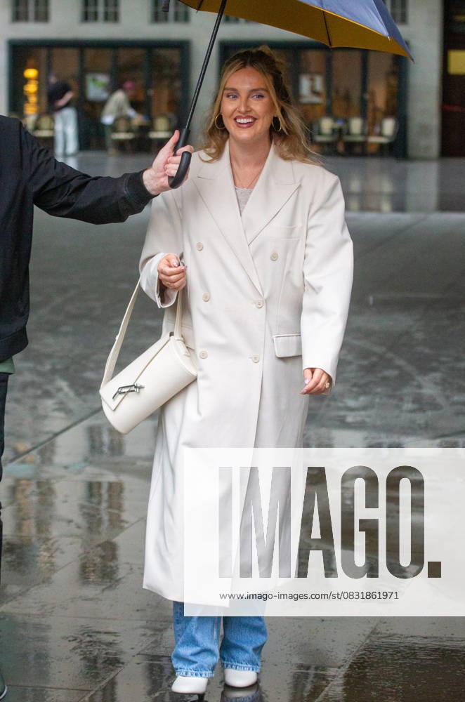 PERRIE EDWARDS leaves BBC after appearing on Scott Mills show on Radio 2. London United Kingdom - ZUMAs262 20250829_zip_s262_052