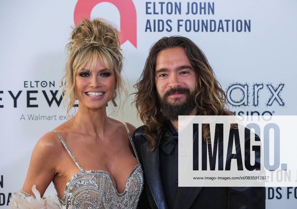 Elton John Aids Foundation Oscar Party - Arrivals March 27, 2022, West Hollywood, California, USA: Heidi Klum and Tom Kaulitz at the 30th Annual Elton John AIDS Foundation Academy Viewing Party on Sunday March 27, 2022 at The City of West Hollywood Park in West Hollywood, California. DOUGLAS CUELLAR PI