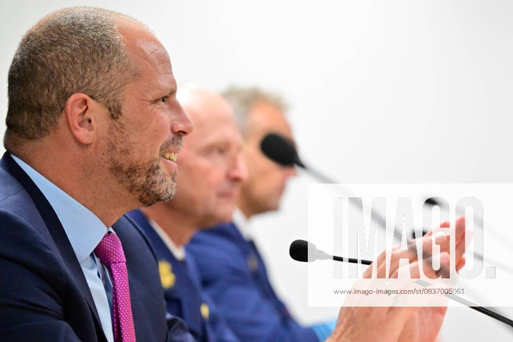Minister of Defence and Foreign Trade Theo Francken pictured during the opening of the Complex F-35 which will house the newly arrived Lockheed Martin F-35 Lightning II fighter jets at the Florennes military airbase, Monday 13 October 2025. DIRKxWAEM 136674690