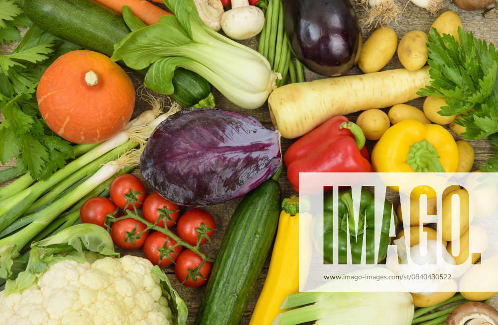Fresh vegetables and healthy food Fresh and vitamin-rich vegetables as a symbol of healthy eating