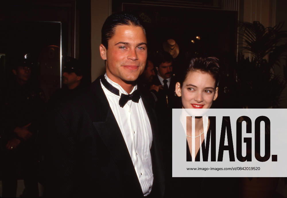 Rob Lowe and Winona Ryder at The 45th Annual Golden Globe Awards January 23, 1988