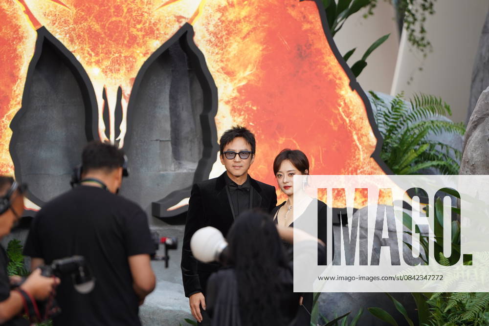 Actor Deng Chao and actress Susan Sun Li attend the China premiere of film Avatar: Fire and Ash on December 8, 2025 in Sanya, Hainan Province of China.