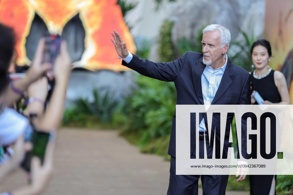 Director James Cameron attends the China premiere of film Avatar: Fire and Ash on December 8, 2025 in Sanya, Hainan Province of China.