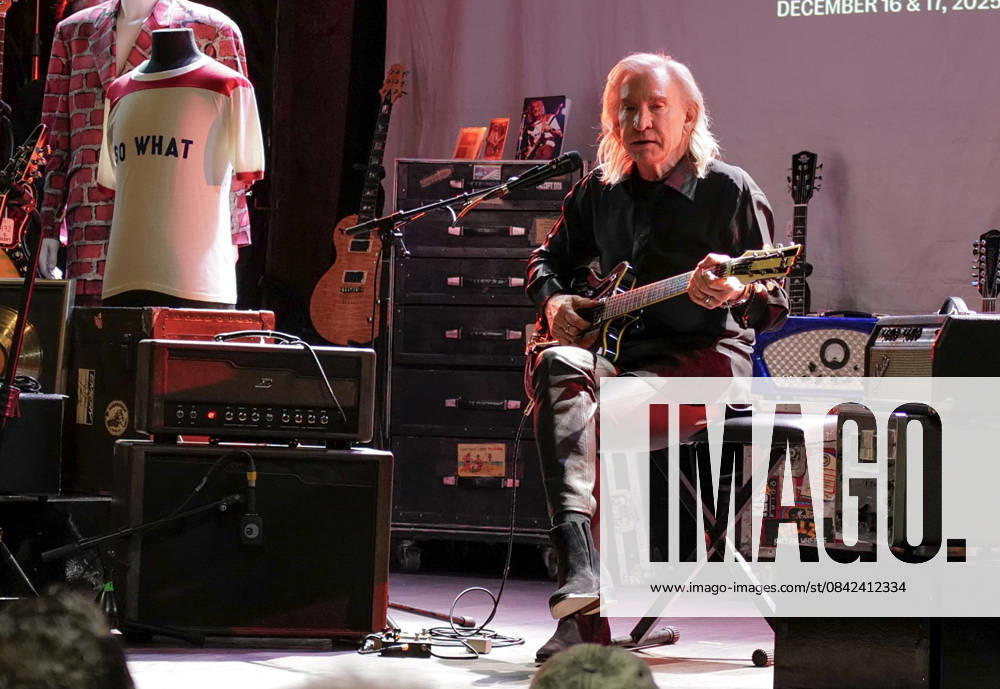 Joe Walsh Juliens auction preview Joe Walsh Juliens auction preview at Troubadour on December 08, 2025 in West Hollywood, CA. West Hollywood Troubadour California USA