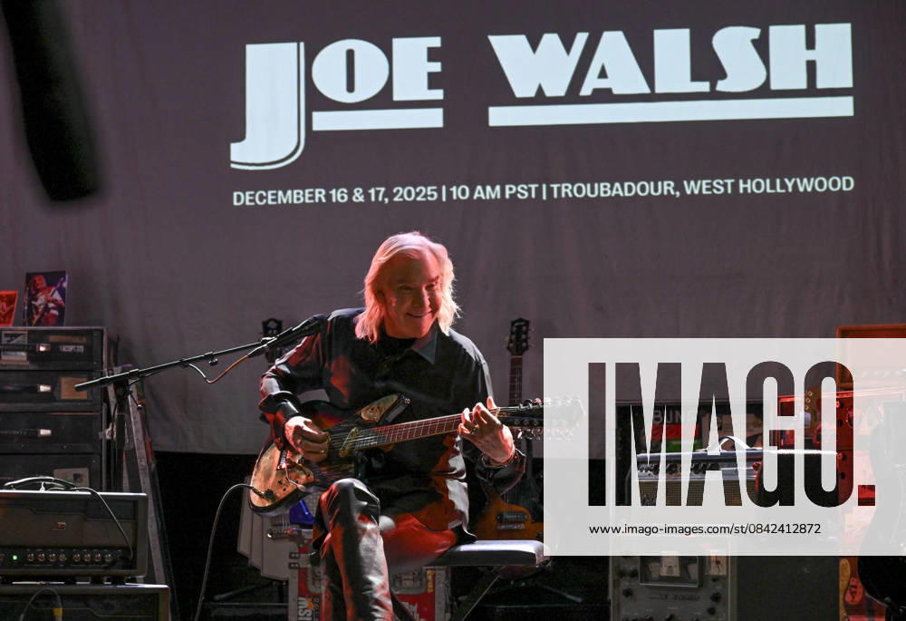 Joe Walsh Juliens auction preview Joe Walsh Juliens auction preview at Troubadour on December 08, 2025 in West Hollywood, CA. West Hollywood Troubadour California USA