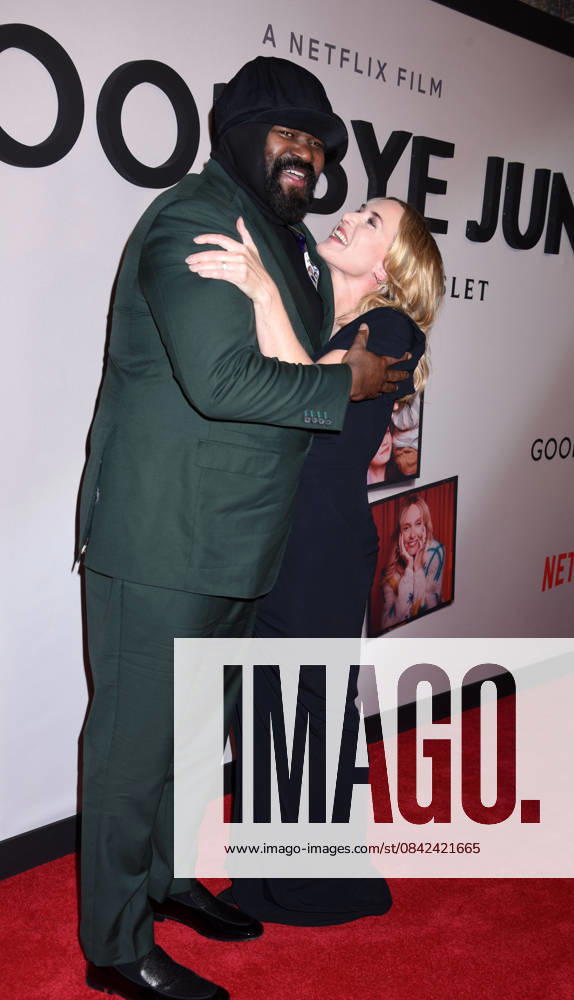 Netflix s Goodbye June NY l screening at the Whitby Hotel on December 8, 2025 in New York city. Gregory Porter and Kate Winslet at Netflix s Goodbye June NY screening at the Whitby Hotel on December 8, 2025 in New York city., Credit:Darla Khazei Avalon