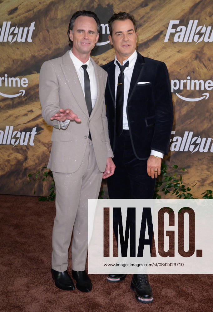 Fallout Premiere - Los Angeles, USA LOS ANGELES, USA. December 08, 2025: Walton Goggins & Justin Theroux at the season 2 premiere of Fallout at the Academy Museum. Los Angeles CA USA
