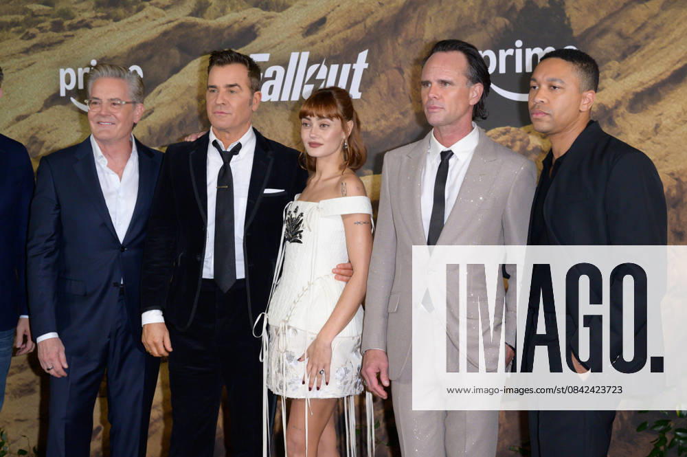 Fallout Premiere - Los Angeles, USA LOS ANGELES, USA. December 08, 2025: Kyle MacLachlan, Justin Theroux, Ella Purnell, Walton Goggins & Aaron Moten at the season 2 premiere of Fallout at the Academy Museum. Los Angeles CA USA