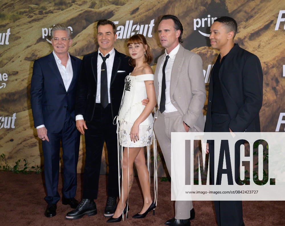 Fallout Premiere - Los Angeles, USA LOS ANGELES, USA. December 08, 2025: Kyle MacLachlan, Justin Theroux, Ella Purnell, Walton Goggins & Aaron Moten at the season 2 premiere of Fallout at the Academy Museum. Los Angeles CA USA