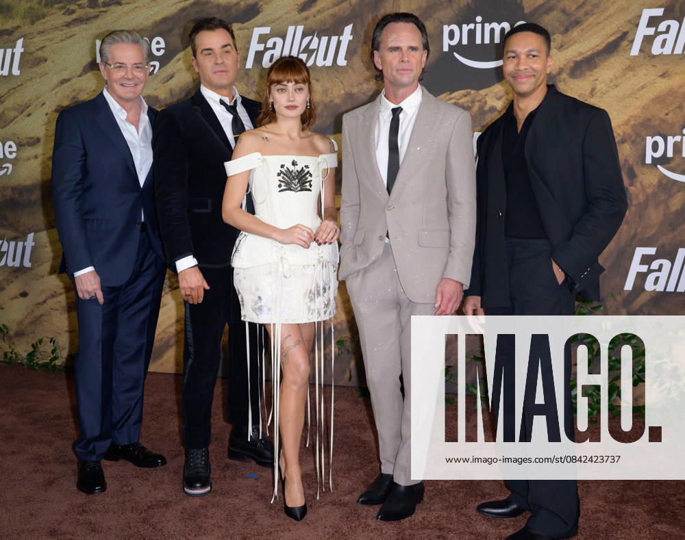 Fallout Premiere - Los Angeles, USA LOS ANGELES, USA. December 08, 2025: Kyle MacLachlan, Justin Theroux, Ella Purnell, Walton Goggins & Aaron Moten at the season 2 premiere of Fallout at the Academy Museum. Los Angeles CA USA