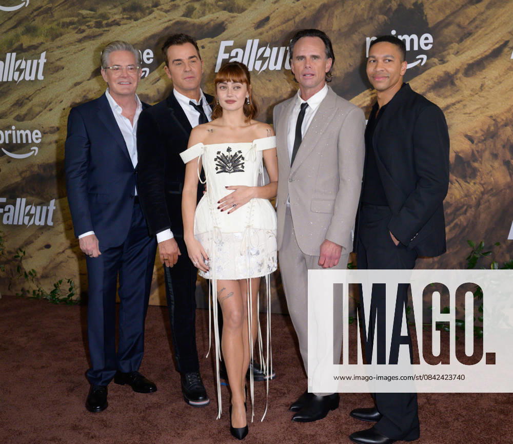 Fallout Premiere - Los Angeles, USA LOS ANGELES, USA. December 08, 2025: Kyle MacLachlan, Justin Theroux, Ella Purnell, Walton Goggins & Aaron Moten at the season 2 premiere of Fallout at the Academy Museum. Los Angeles CA USA