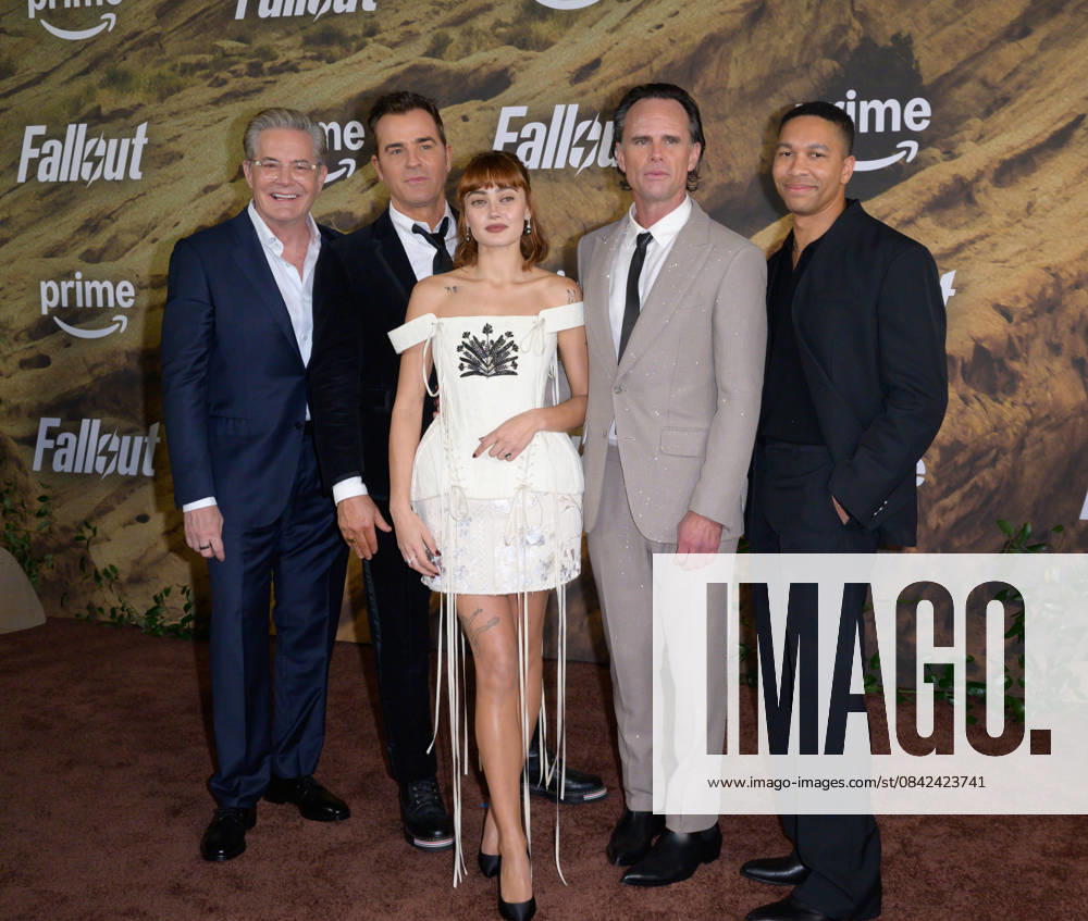 Fallout Premiere - Los Angeles, USA LOS ANGELES, USA. December 08, 2025: Kyle MacLachlan, Justin Theroux, Ella Purnell, Walton Goggins & Aaron Moten at the season 2 premiere of Fallout at the Academy Museum. Los Angeles CA USA