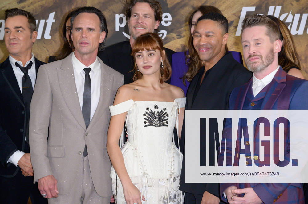 Fallout Premiere - Los Angeles, USA LOS ANGELES, USA. December 08, 2025: Justin Theroux, Walton Goggins, Ella Purnell, Aaron Moten & Macaulay Culkin at the season 2 premiere of Fallout at the Academy Museum. Los Angeles CA USA