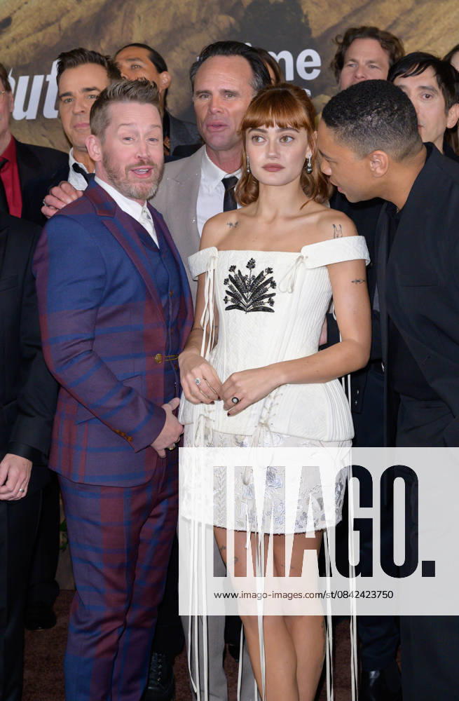 Fallout Premiere - Los Angeles, USA LOS ANGELES, USA. December 08, 2025: Macaulay Culkin, Walton Goggins, Ella Purnell & Aaron Moten at the season 2 premiere of Fallout at the Academy Museum. Los Angeles CA USA