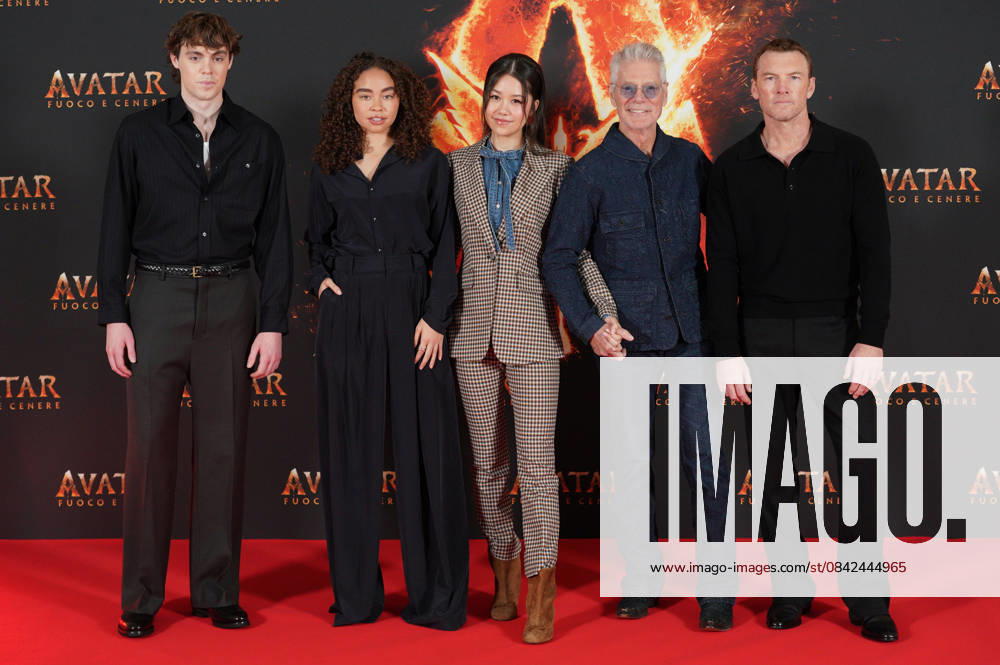 Press conference of the movie -Avatar: Fire and Ash- Principe di Savoia Hotel - Milan, Italy Jack Champion;Bailey Blass;Trinity Jo-Li Bliss;Stephen Lang;Sam Worthington Press conference of the movie -Avatar: Fire and Ash- Principe di Savoia Hotel - Milan, Italy 9th December 2025