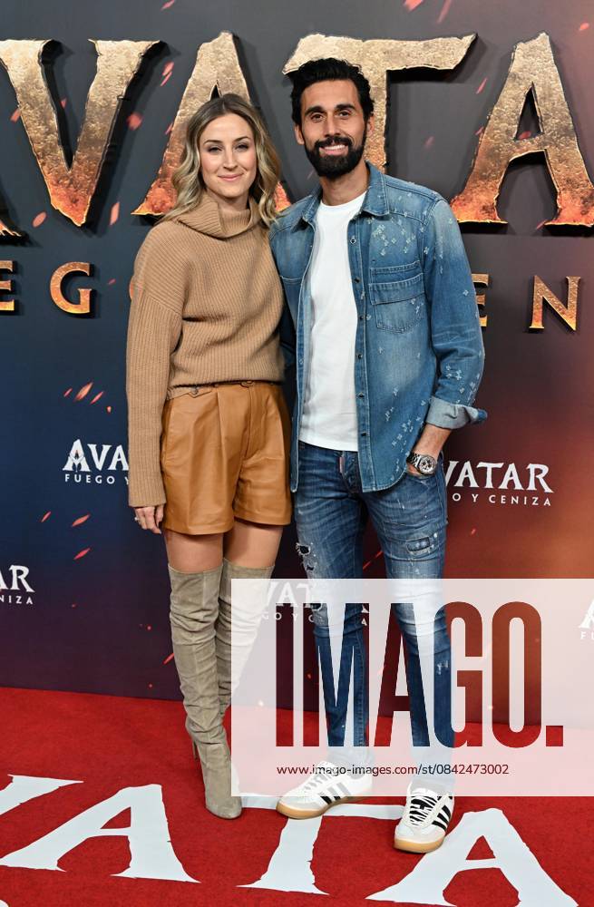Premiere of the film Avatar Fire and Ash Carlota Ruiz and Alvaro Arbeloa attend the premiere of the new Avatar Fire and Ash which celebrates its premiere at Kinepolis Ciudad de la Imagen, December 9, 2025, in Madrid Spain With Avatar Fire and Ash, James Cameron takes audiences back to Pandora in an immersive new adventure featuring Marine turned Na vi leader Jake Sully Sam Worthington, Na vi warrior Neytiri Zoe Saldana and the Sully family CINEMA PREMIERE PEOPLE FILM José Madrid Madrid Espana