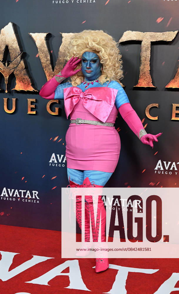 Premiere of the movie Avatar Fire and Ash Star Xtravaganza attends the premiere of the new Avatar Fire and Ash which celebrates its premiere at Kinepolis Ciudad de la Imagen, December 9, 2025, in Madrid Spain With Avatar Fire and Ash, James Cameron takes audiences back to Pandora in an immersive new adventure featuring Marine turned Na vi leader Jake Sully Sam Worthington, Na vi warrior Neytiri Zoe Saldana and the Sully family CINEMA PREMIERE PEOPLE FILM José Madrid Madrid Espana