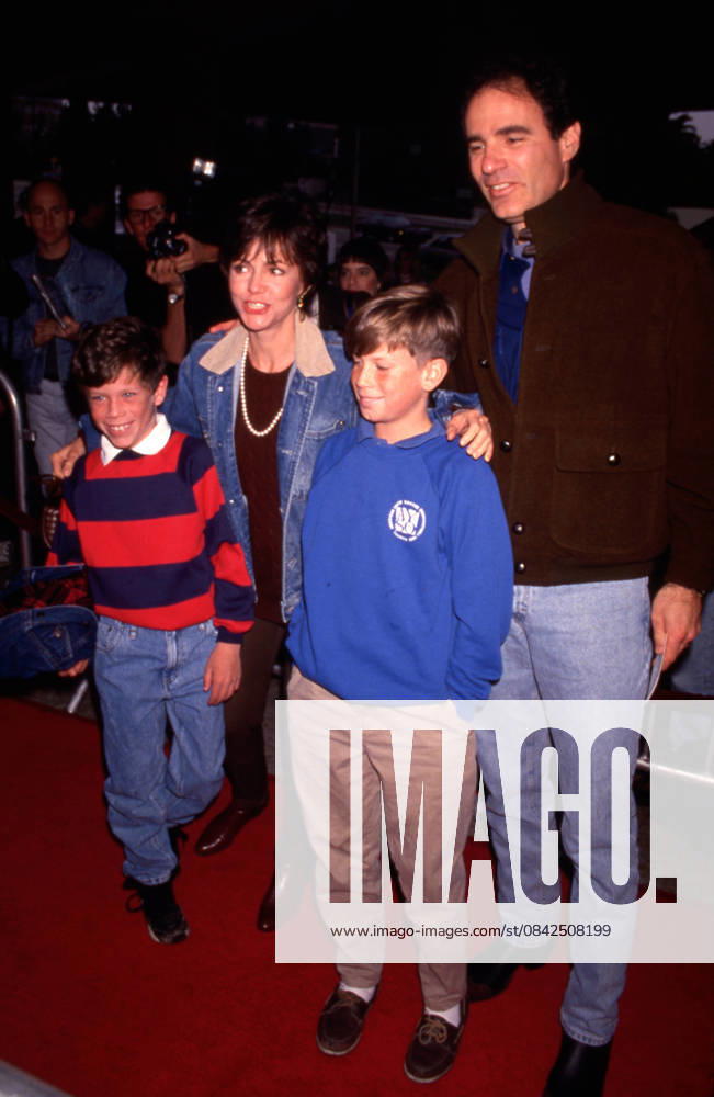 Sally Field at the Hook premiere with Husband Alan Greisman and sons in Los Angeles, California on December 08, 1991