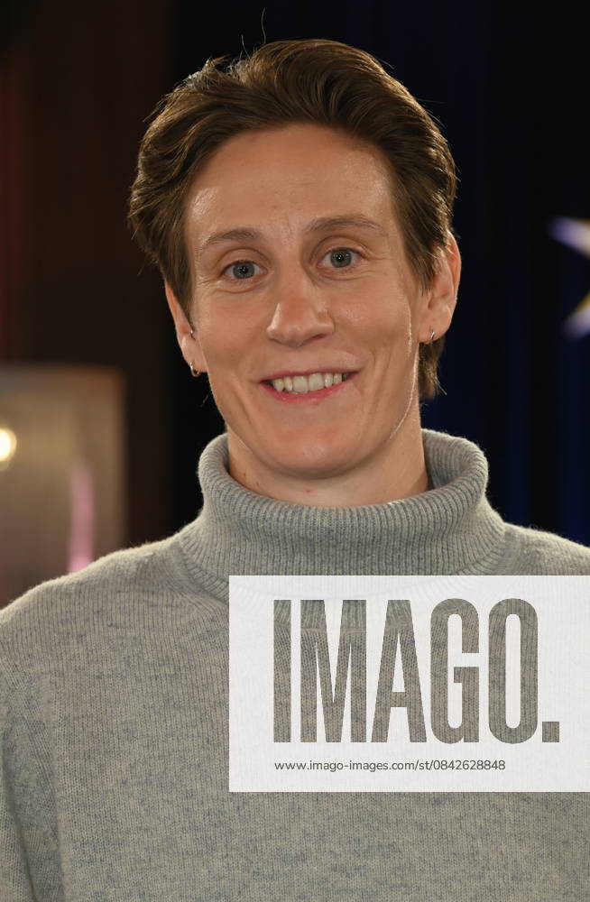 National soccer goalkeeper Ann Katrin Berger as a guest on the WDR talk show Kölner Treff