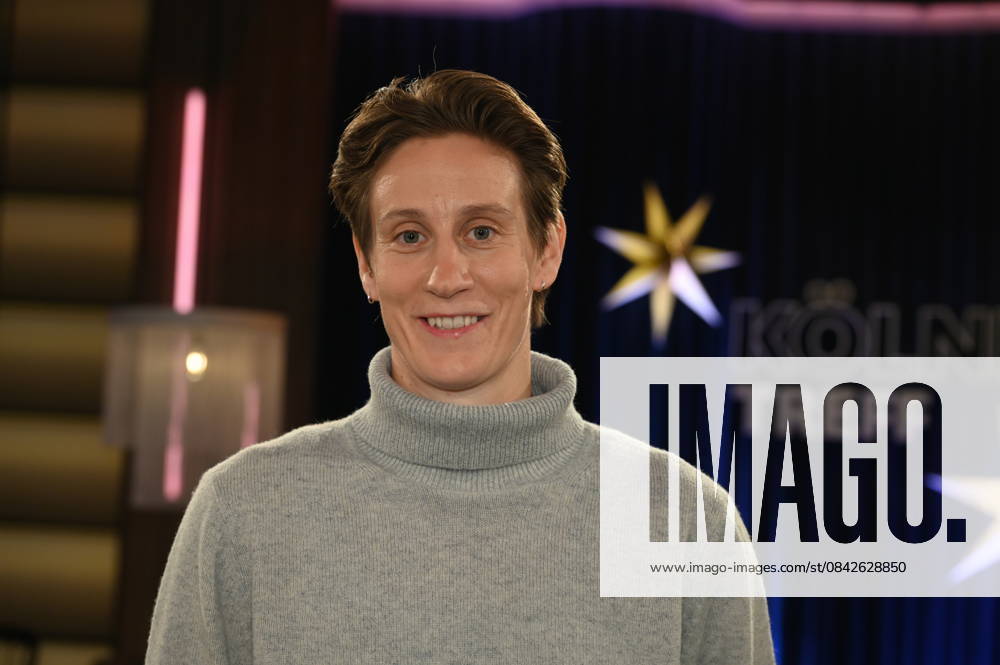National soccer goalkeeper Ann Katrin Berger as a guest on the WDR talk show Kölner Treff
