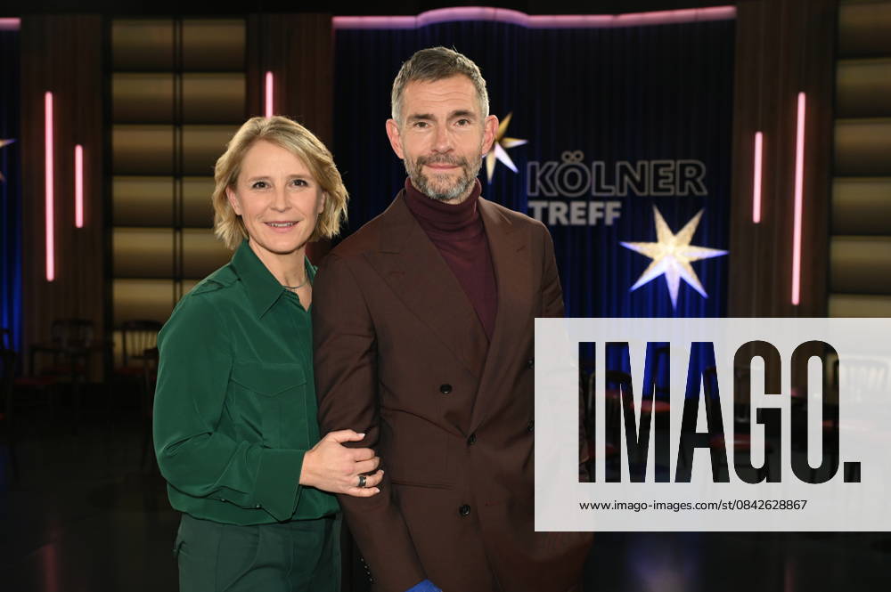The hosts of Kölner Treff Susan Link and Micky Beisenherz on the WDR talk show Kölner Treff