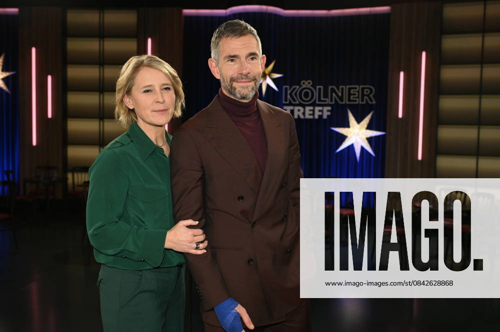 The hosts of Kölner Treff Susan Link and Micky Beisenherz on the WDR talk show Kölner Treff